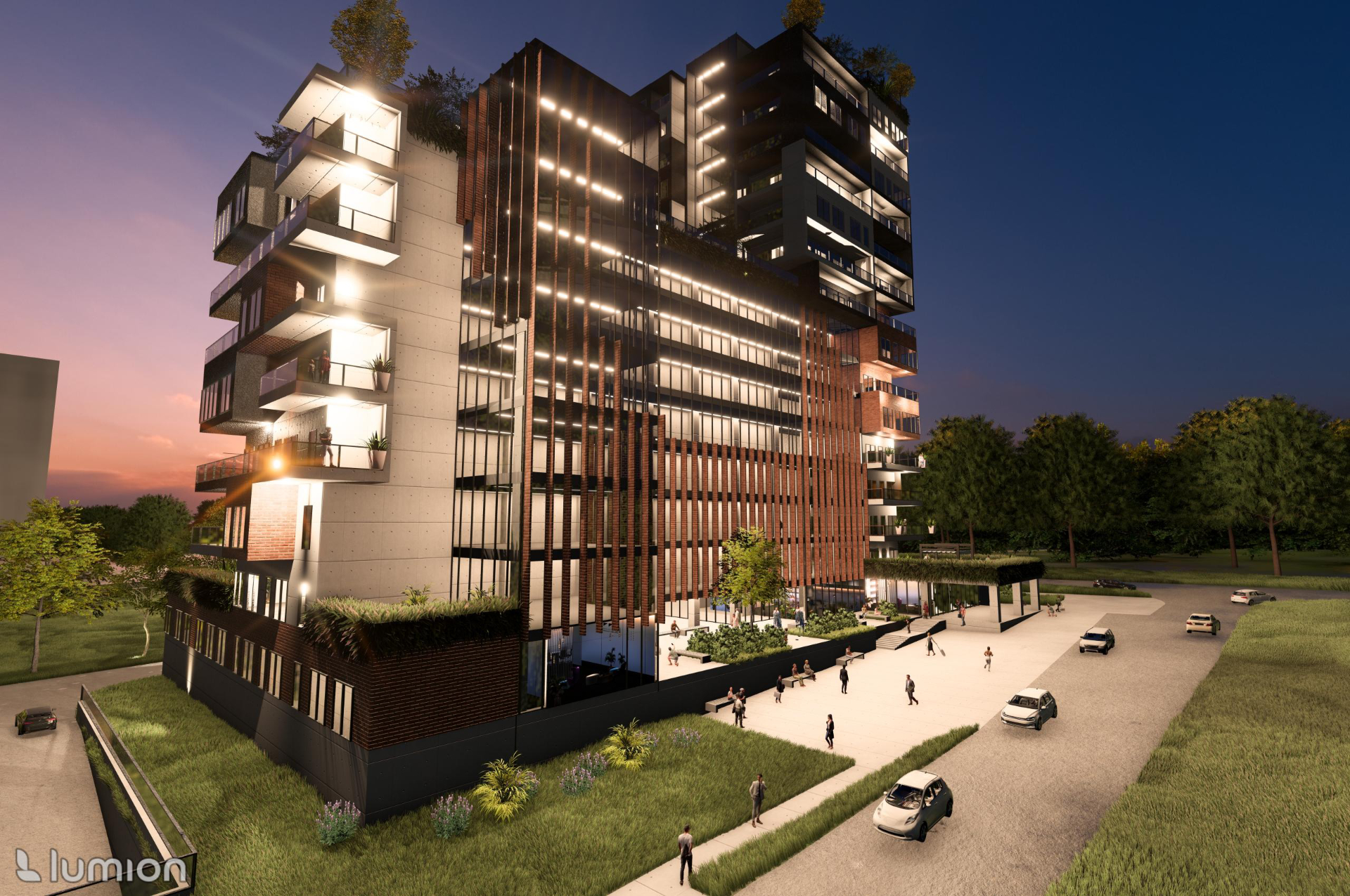 Widok wieczorny od strony NETTO - 3